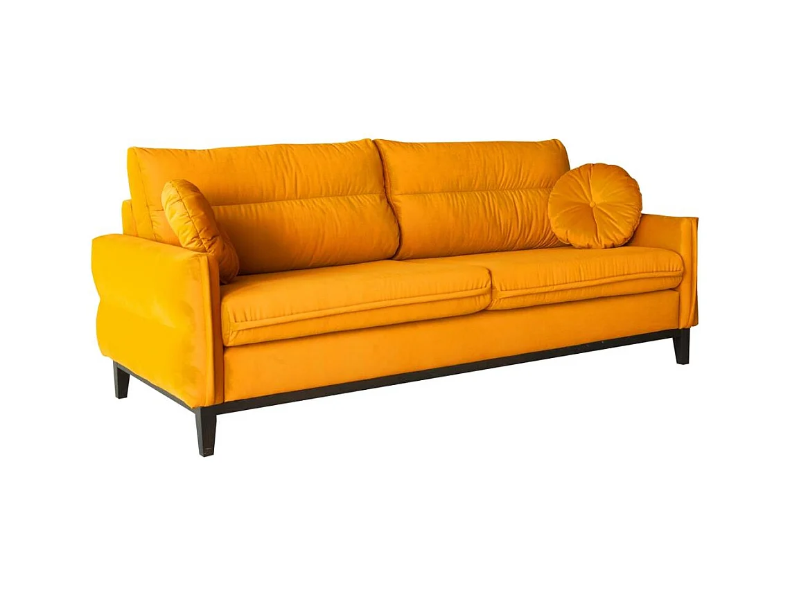 SOFA 2-SITZER Belweder Velours gelb