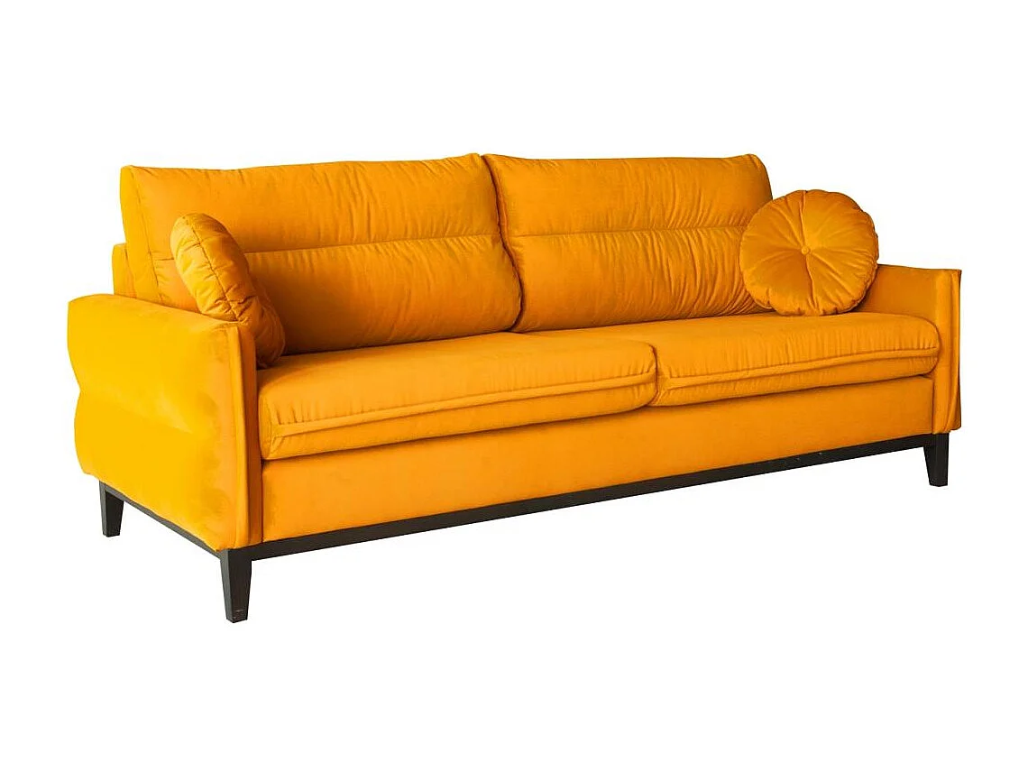 SOFA 2-SITZER Belweder Velours gelb