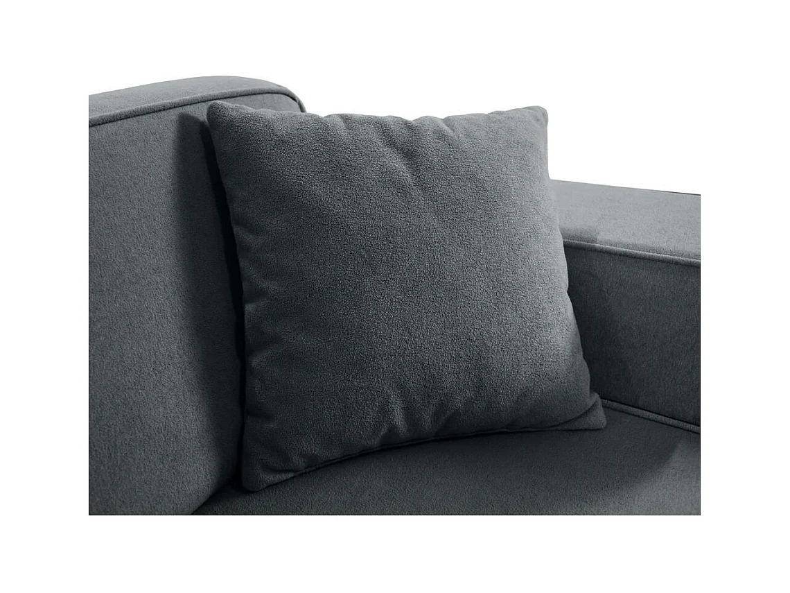 CANAPE 2 PLACES Pedro sans fonction sommeil gris foncé