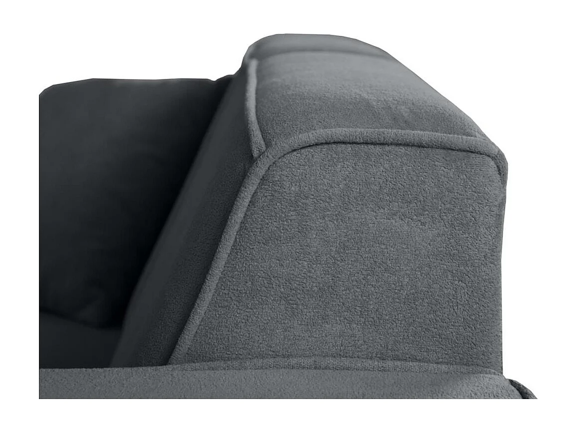 CANAPE 2 PLACES Pedro sans fonction sommeil gris foncé
