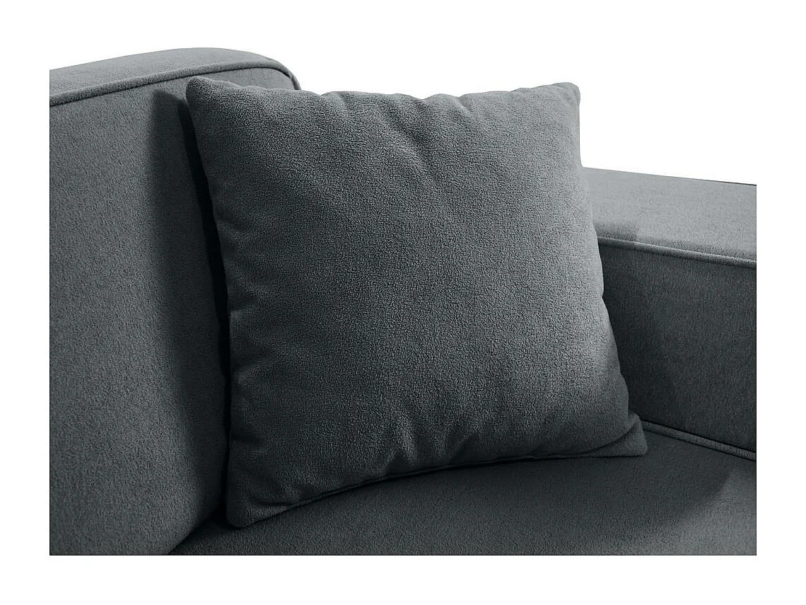 CANAPE 2 PLACES Pedro sans fonction sommeil gris foncé