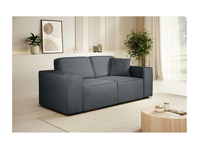 2-zitsbank Pedro zonder slaapfunctie donkergrijs