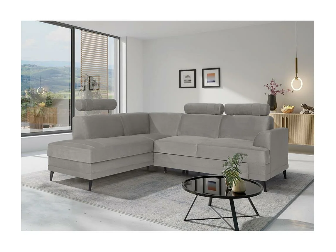 CANAPE COUCHER Kordian gauche beige