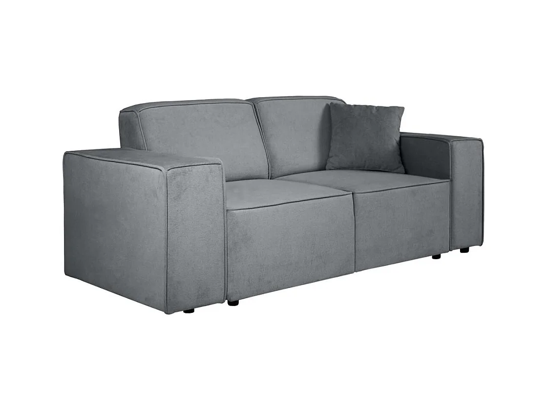 2-SITZER SOFA Pedro ohne Schlaffunktion grau