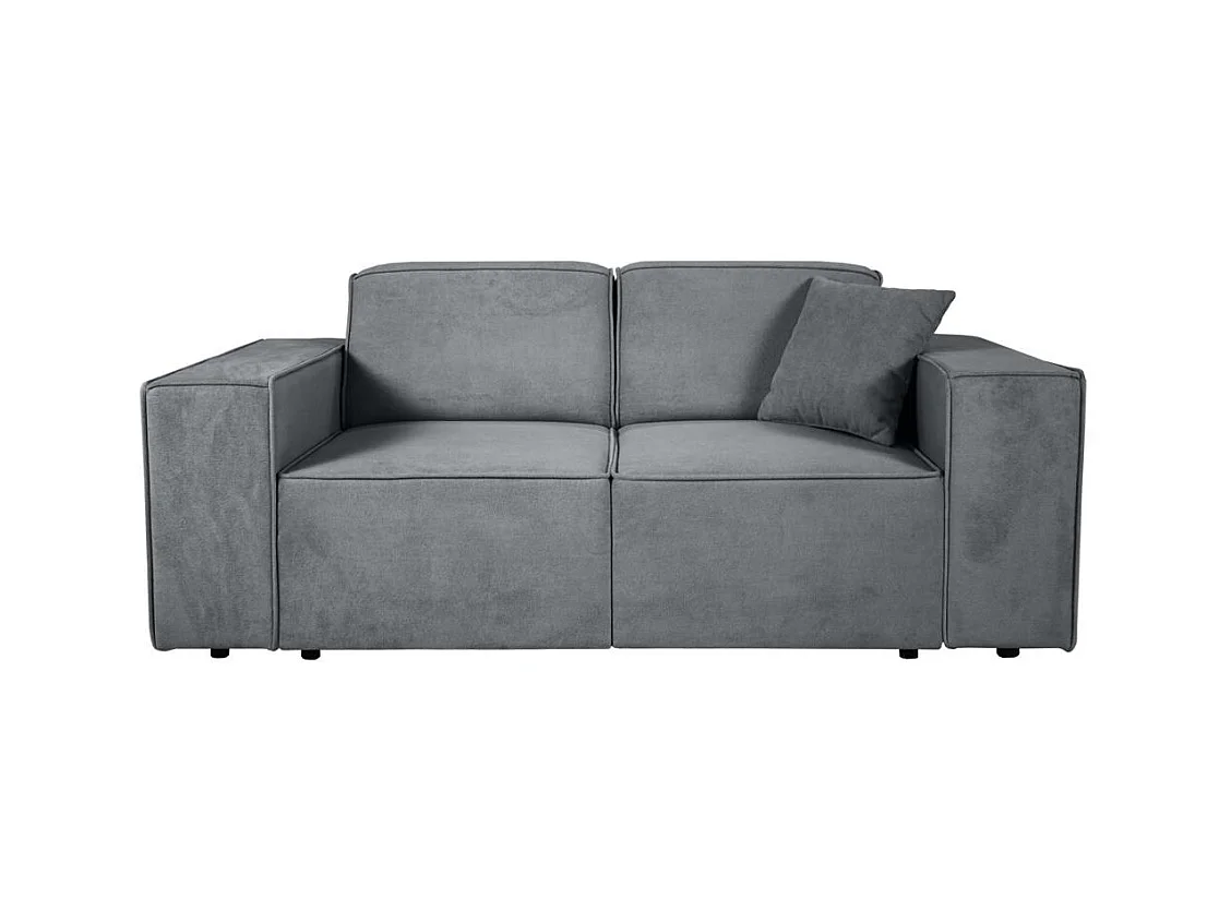 2-SITZER SOFA Pedro ohne Schlaffunktion grau