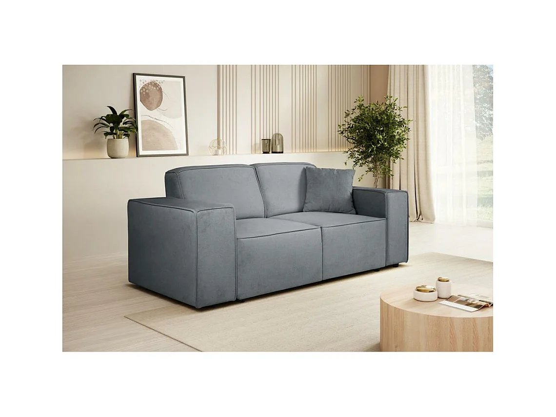 2-SITZER SOFA Pedro ohne Schlaffunktion grau