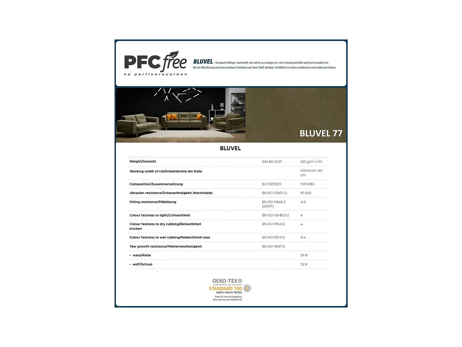 2-SITZER SOFA Venezia olivgrün mit goldenen Beinen