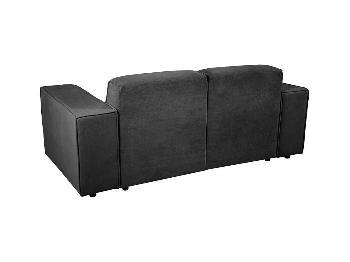 2-SITZER SOFA Pedro ohne Schlaffunktion schwarz