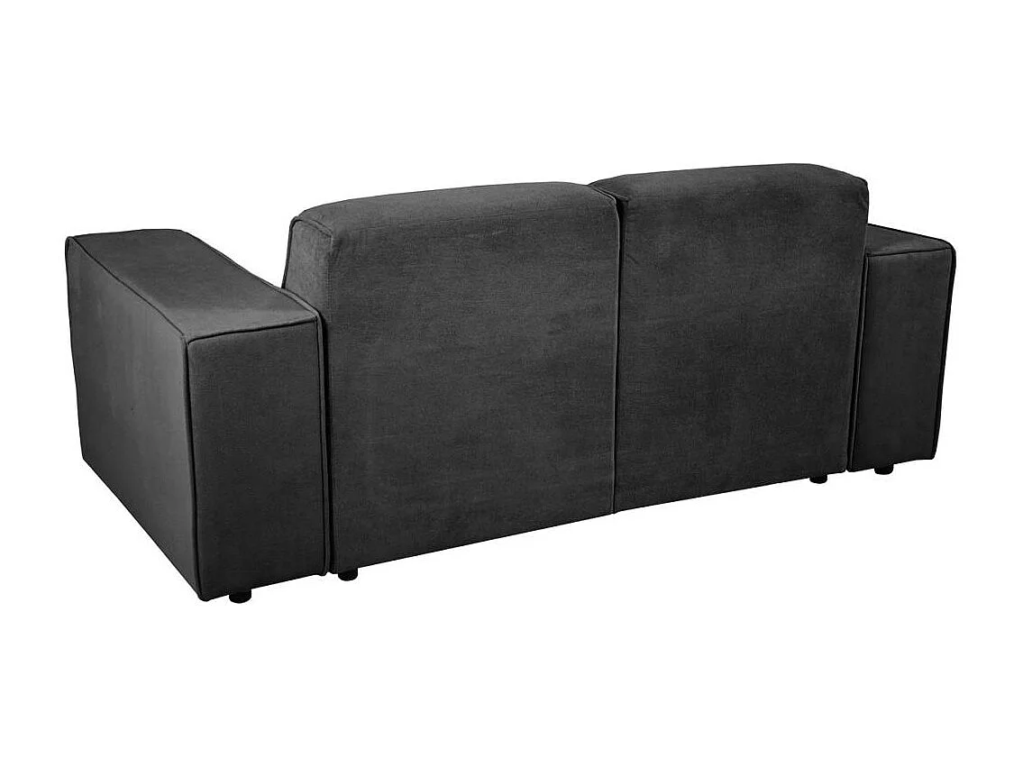 CANAPE 2 PLACES Pedro sans fonction sommeil noir