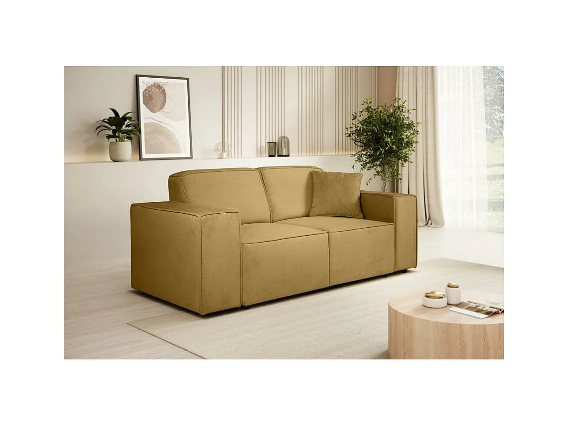 2-SITZER SOFA Pedro ohne Schlaffunktion gelb