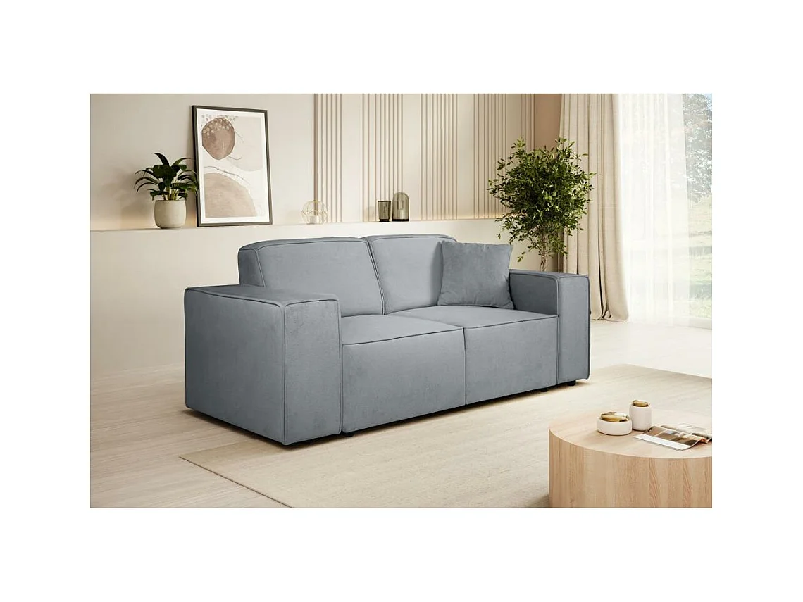 2-SITZER SOFA Pedro ohne Schlaffunktion hellgrau