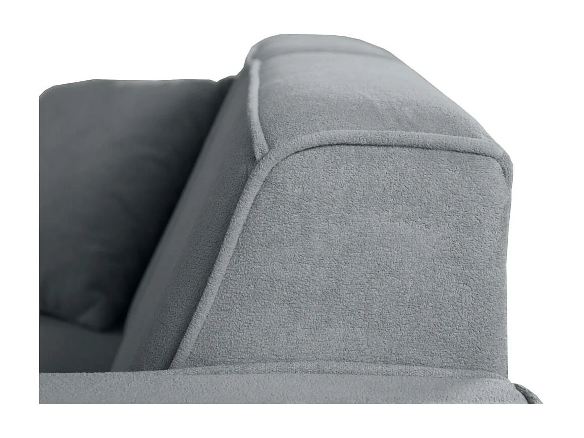 CANAPE 2 PLACES Pedro sans fonction sommeil gris clair