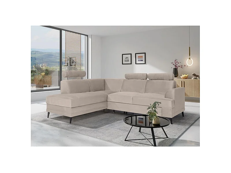 ECKSCHLAFSOFA Kordian links hellbeige