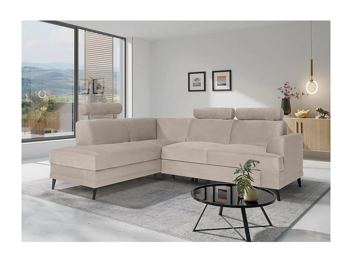 CANAPE COLLECTIF Kordian gauche beige clair