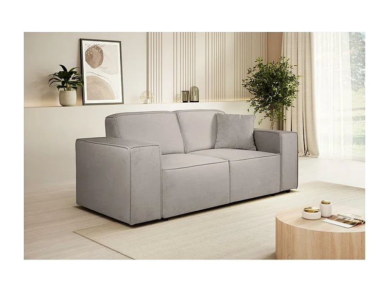 CANAPE 2 PLACES Pedro sans fonction sommeil beige