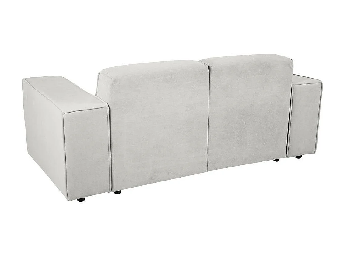 CANAPE 2 PLACES Pedro sans fonction sommeil beige clair
