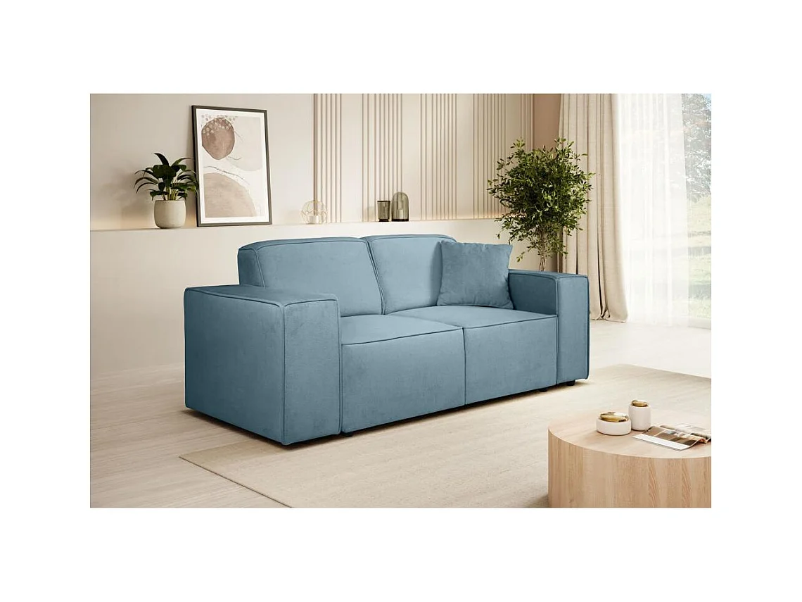 2-SITZER SOFA Pedro ohne Schlaffunktion blau