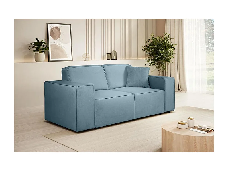 2-SITZER SOFA Pedro ohne Schlaffunktion blau