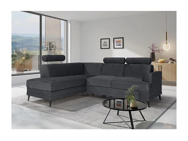 ECKSCHLAFSOFA Kordian links graphit