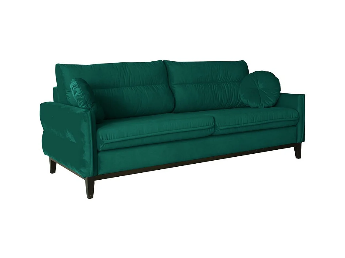 SOFA 2-SITZER Belweder Velours dunkelgrün