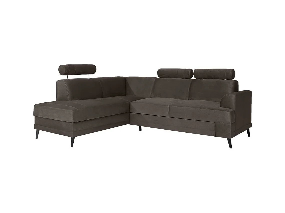 ECKSCHLAFSOFA Kordian links hellbraun