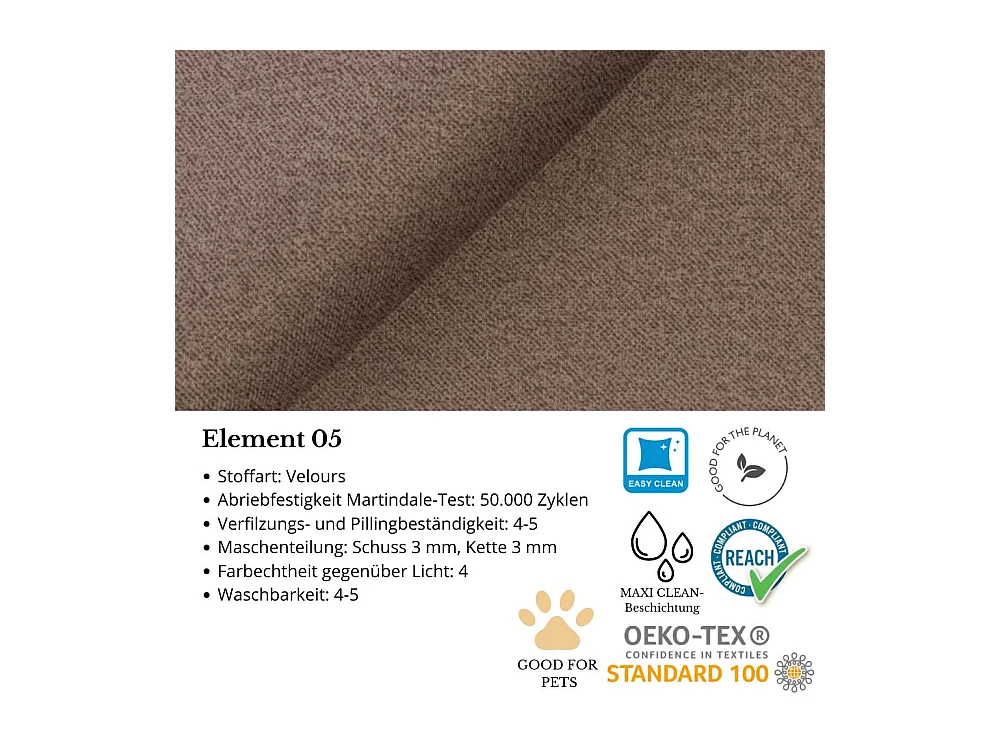 ECKSCHLAFSOFA Kordian links hellbraun