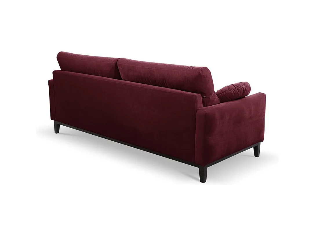 CANAPE 2 PIECES Belweder Velours bordeaux
