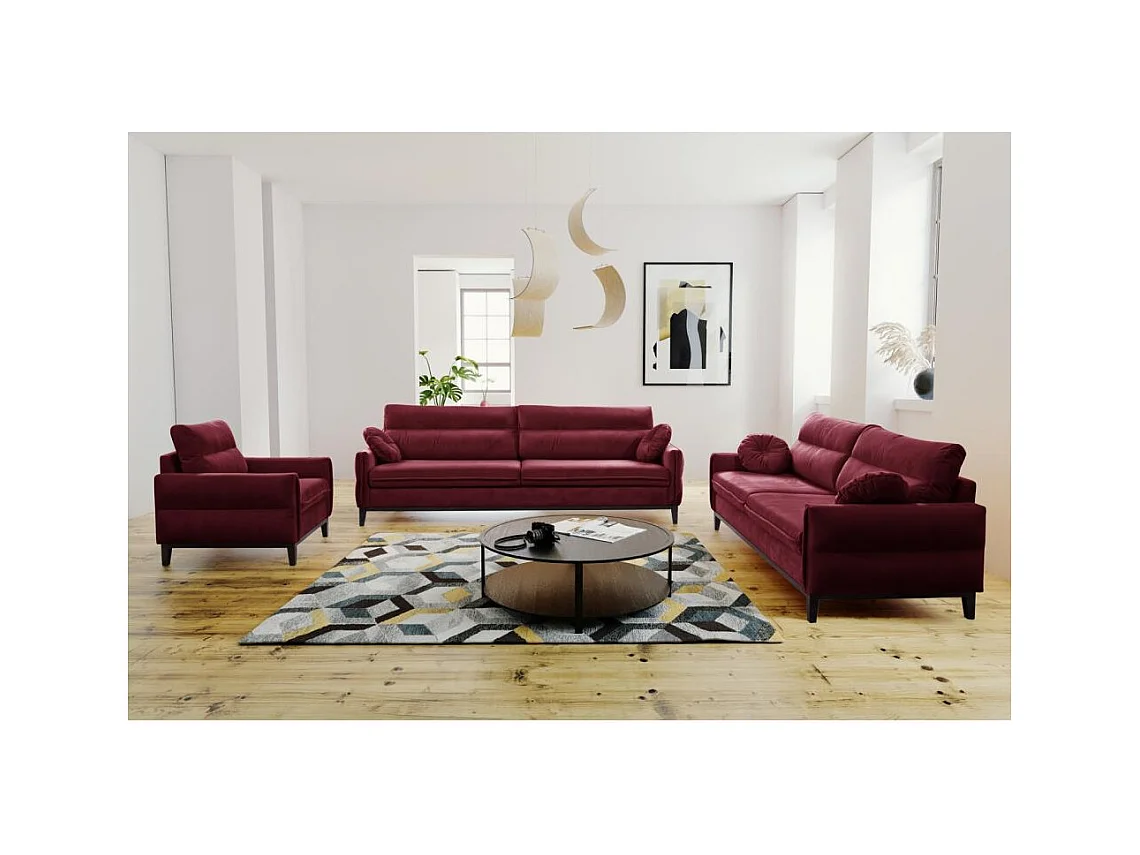 SOFA 2-SITZER Belweder Velours bordeaux