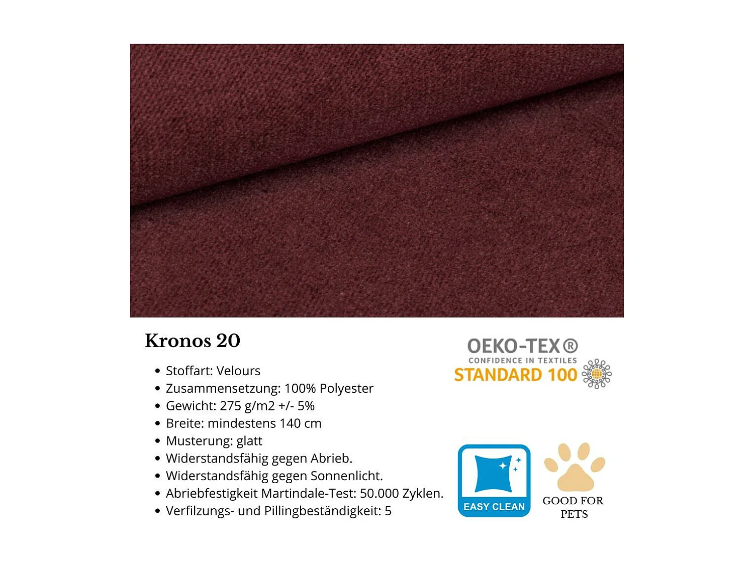 SOFA 2-SITZER Belweder Velours bordeaux