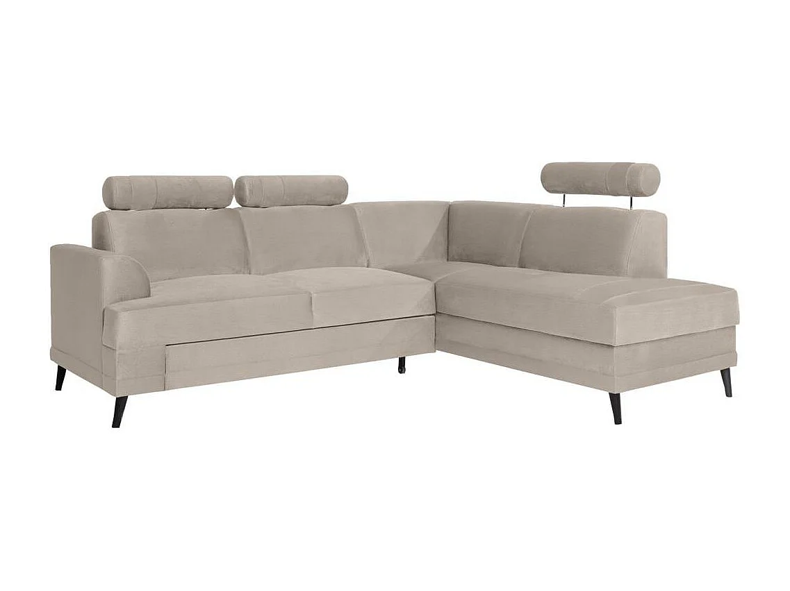 CANAPE COLLECTIF Kordian droit beige clair