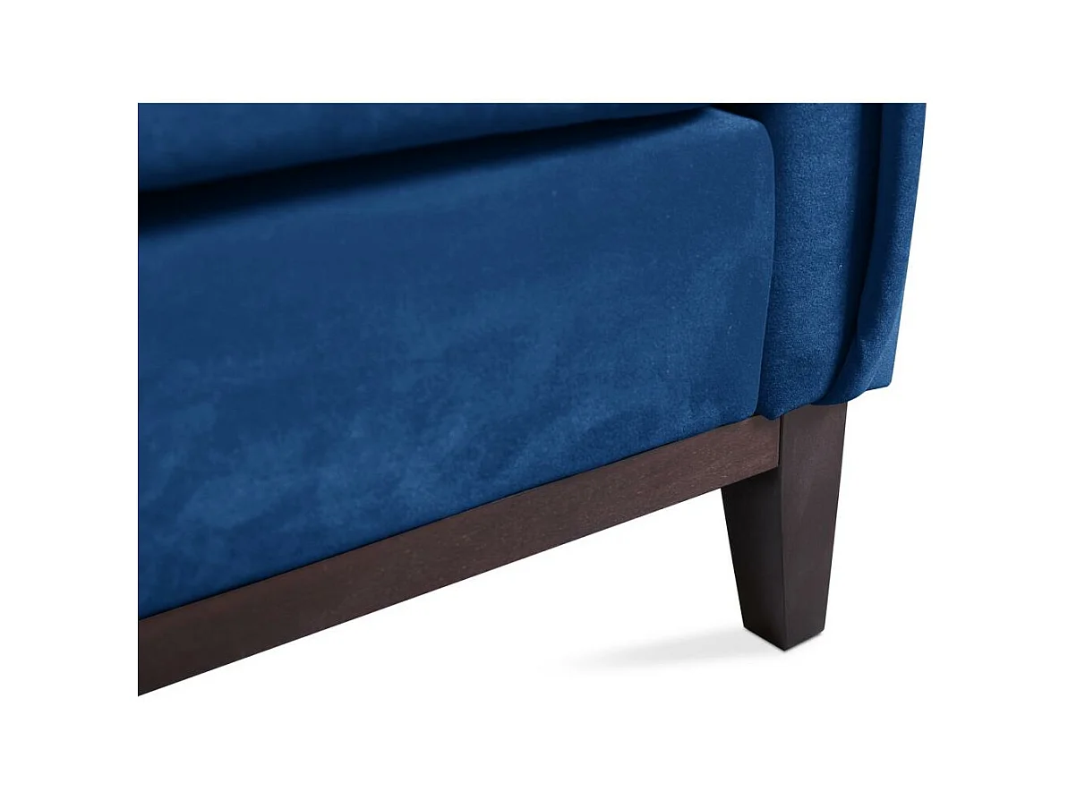 SOFA 2-SITZER Belweder Velours dunkelblau
