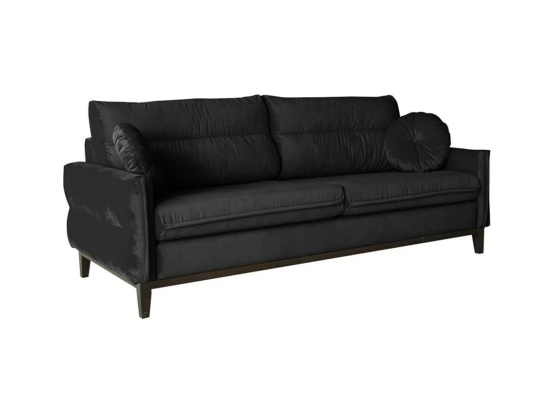 SOFA 2-SITZER Belweder Velours schwarz