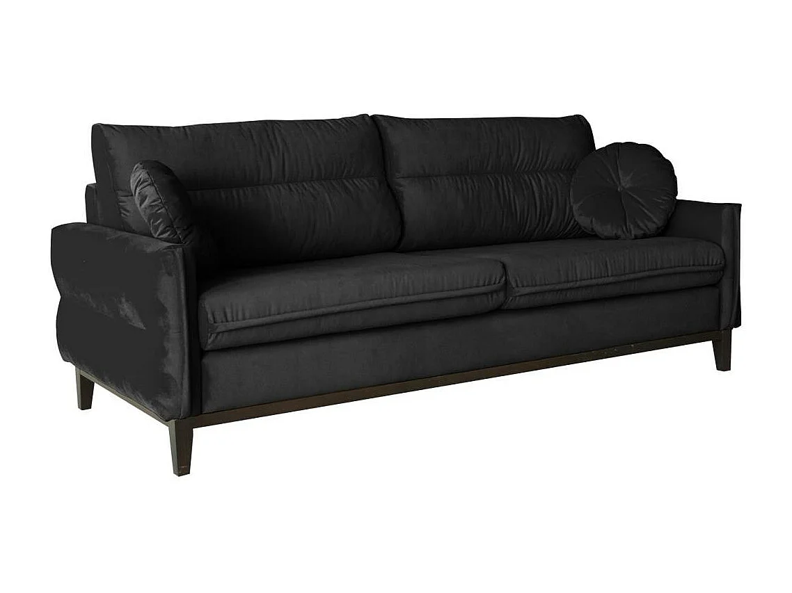 SOFA 2-SITZER Belweder Velours schwarz