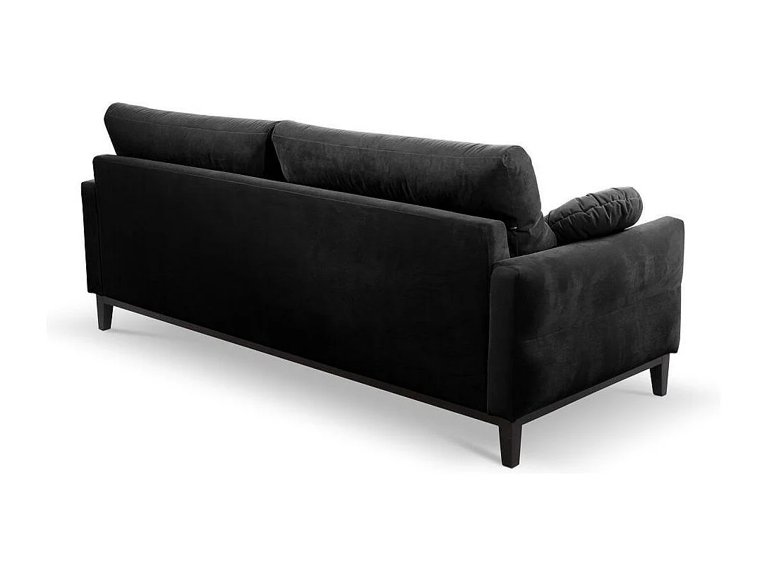SOFA 2-SITZER Belweder Velours schwarz