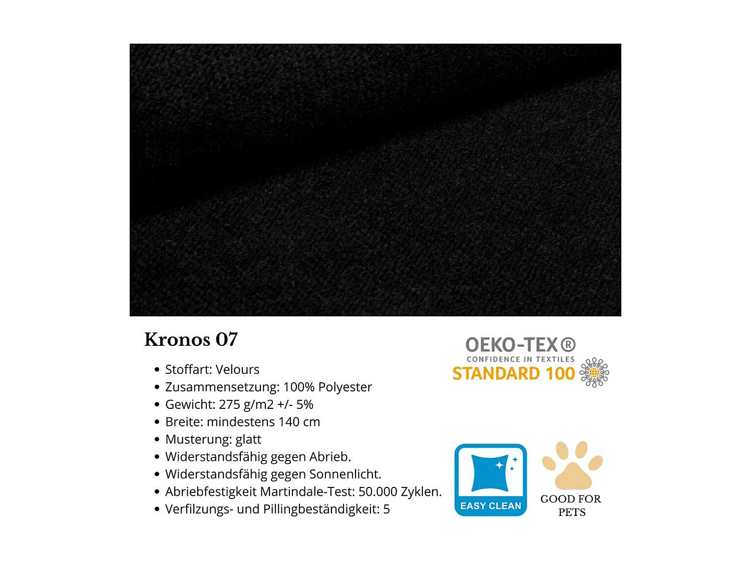 SOFA 2-SITZER Belweder Velours schwarz