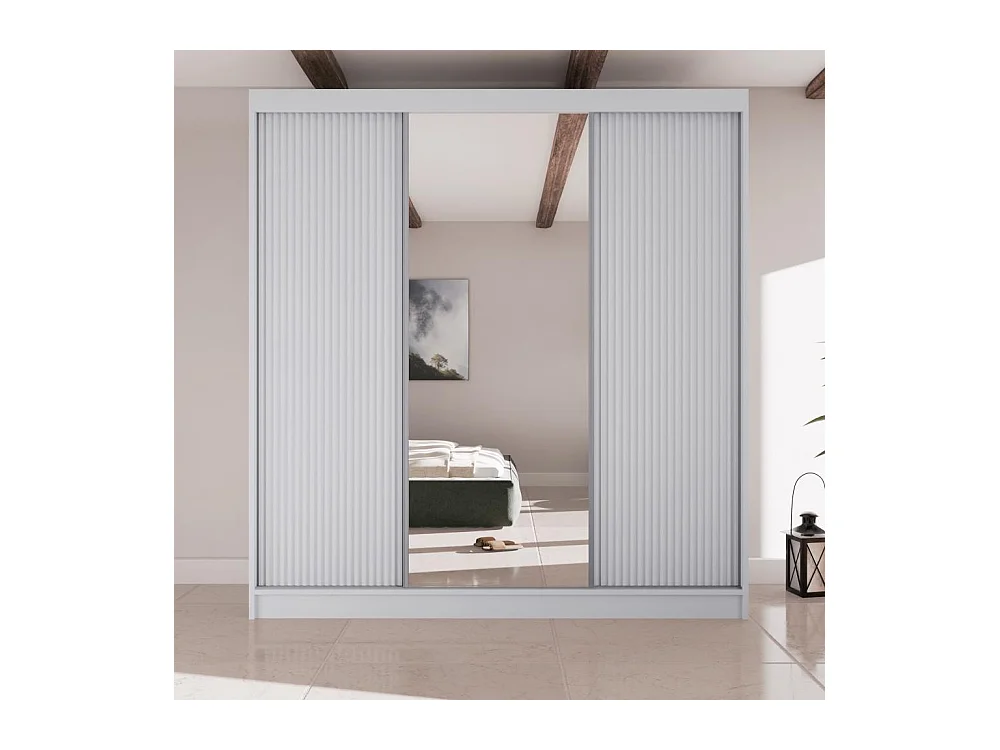 ARMOIRE A PORTES FERMÉES Ramos II 200/61/215 chêne blanc