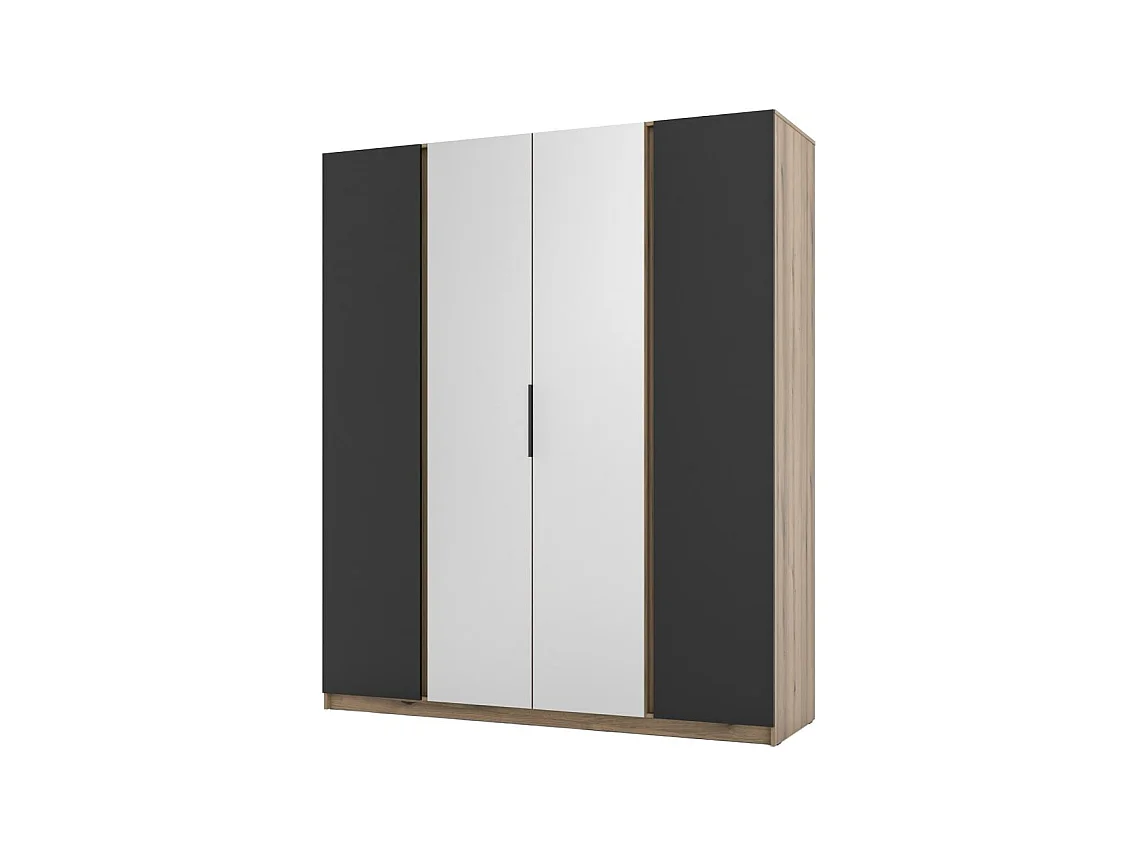 ARMOIRE A PORTES TROIS Kaya 200/62/239 4 portes avec deux miroirs