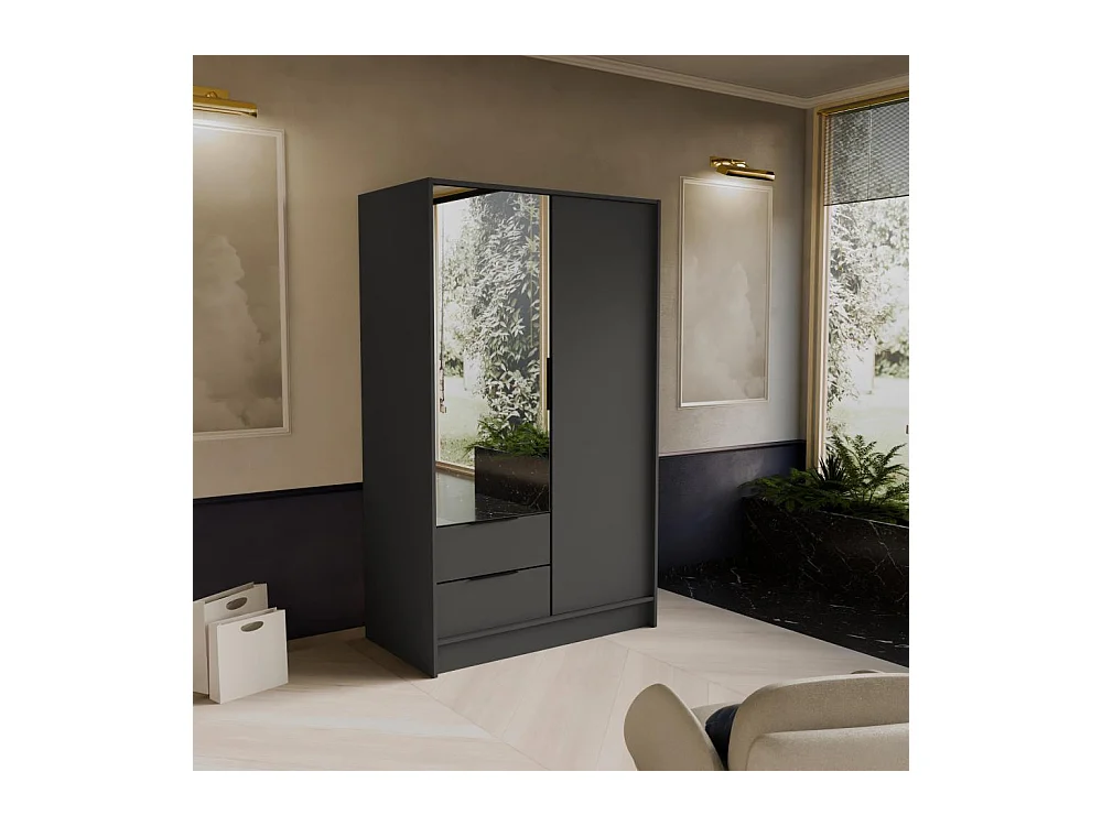 SCHWEBETÜRENSCHRANK Niko 100/51/200 cm graphit