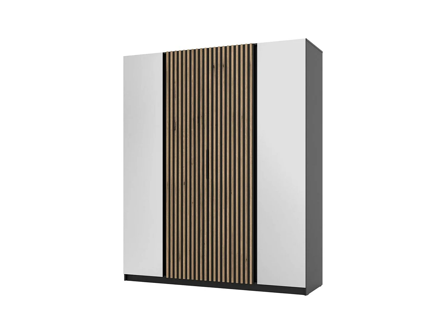 ARMOIRE A PORTES TROIS Kaya 200/62/239 4 portes avec deux miroirs