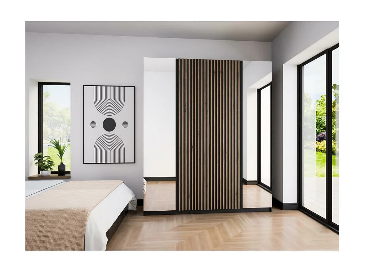 DRAAIDEURKAST Kaya 200/62/239 4-deurs met twee spiegels