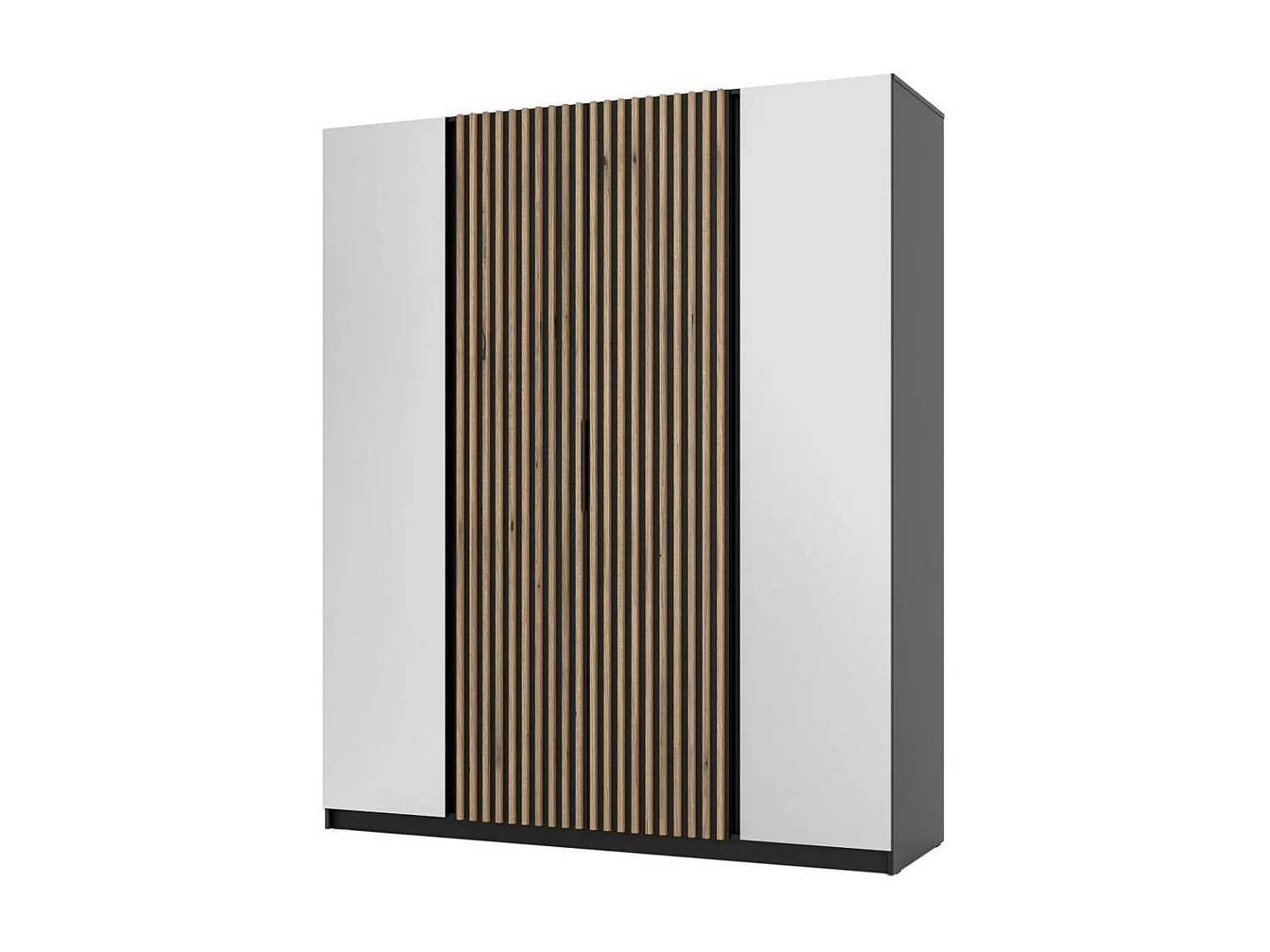 DRAAIDEURKAST Kaya 200/62/239 4-deurs met twee spiegels