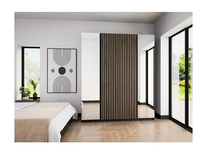 DRAAIDEURKAST Kaya 200/62/239 4-deurs met twee spiegels