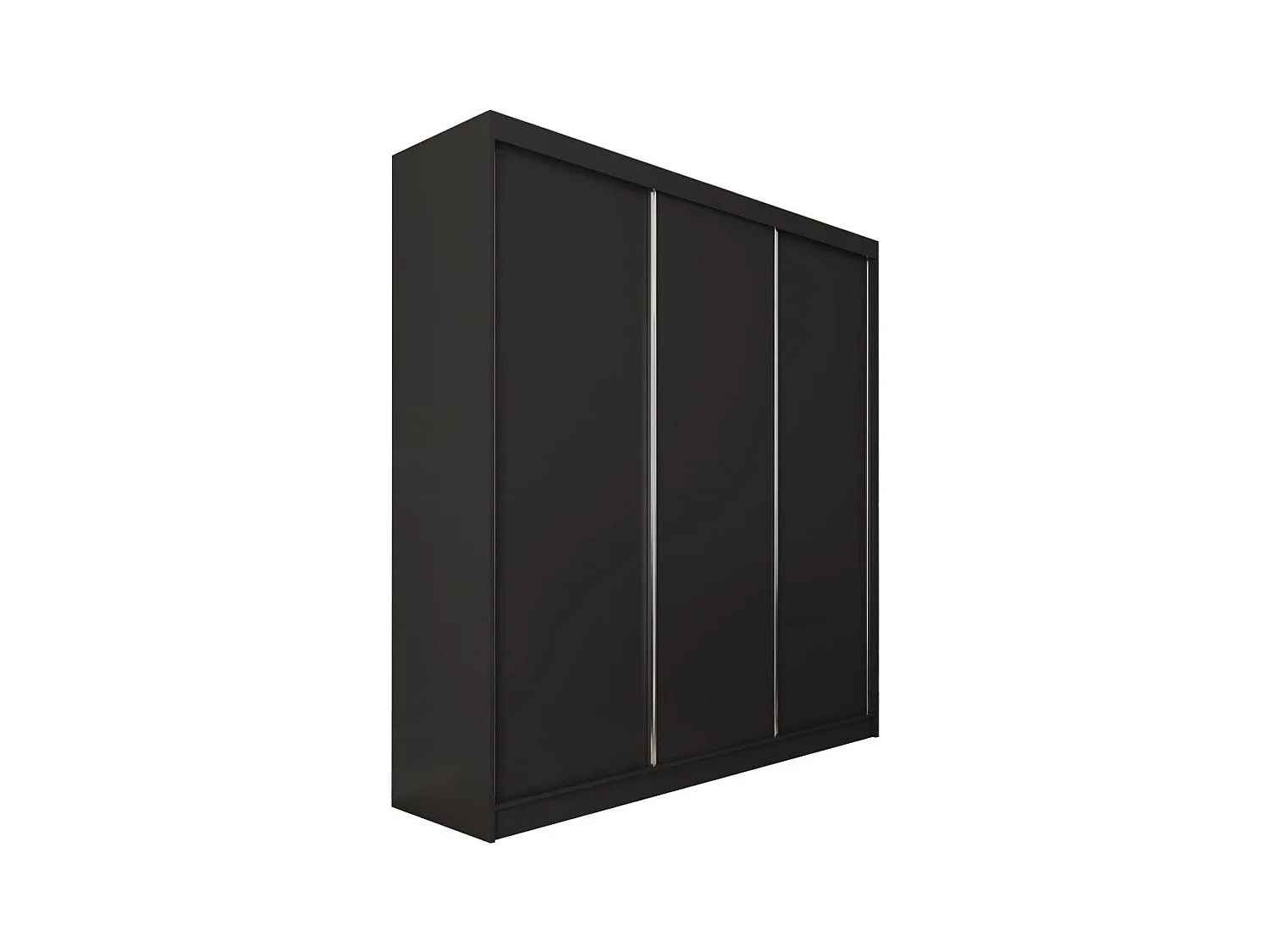 ARMOIRE À PORTES FERMÉES Mario 240/216/61 noir avec tiroirs