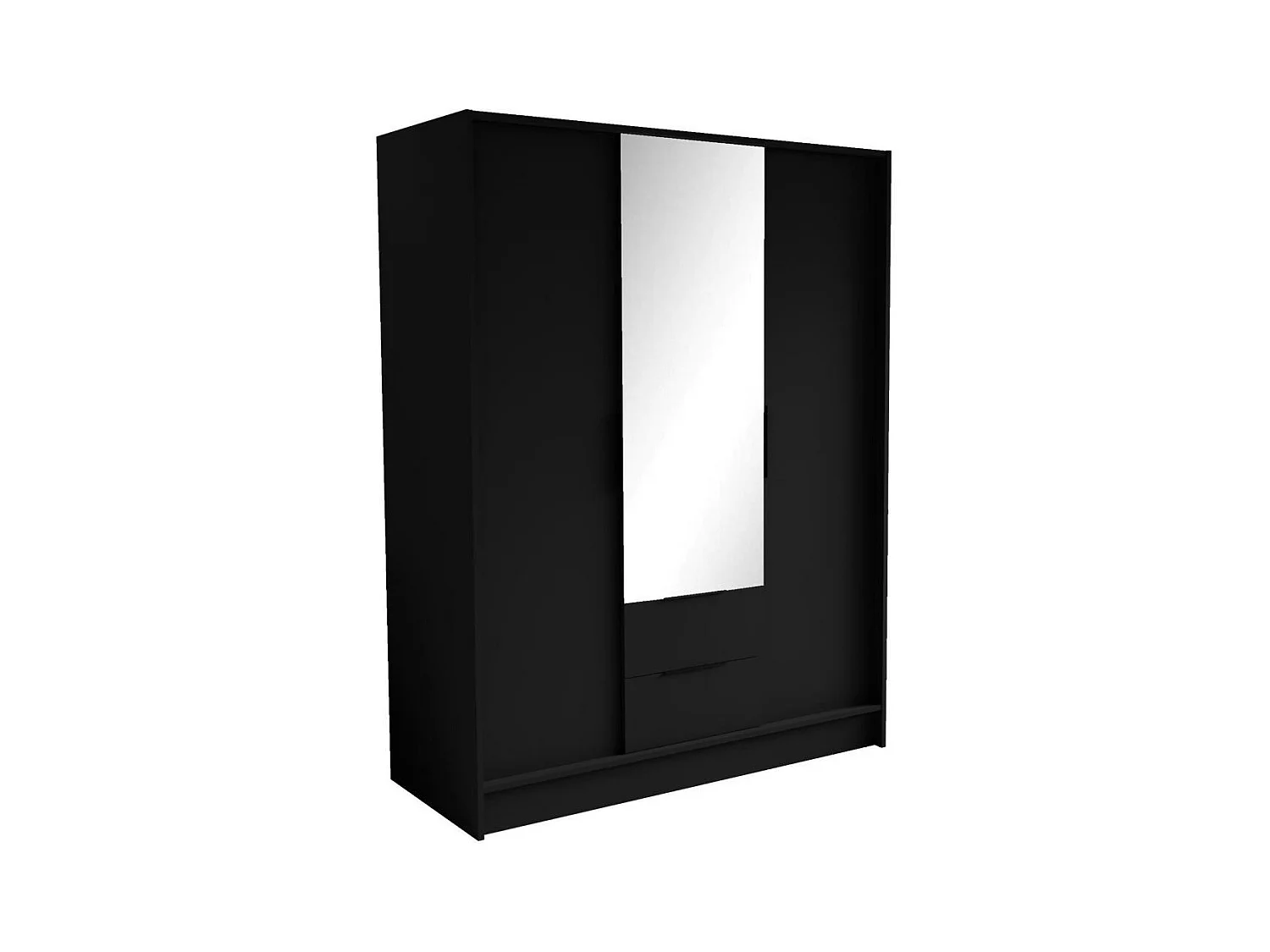 ARMOIRE À PORTES TOURNANTES Niko 150/51/200 cm noir