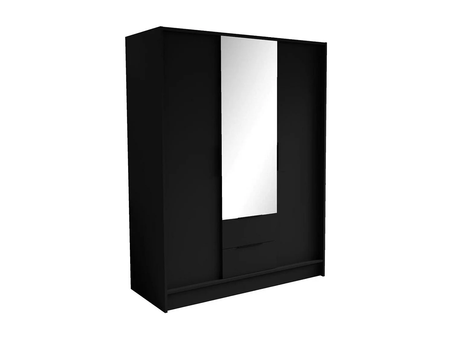 DREHTÜRENSCHRANK Niko 150/51/200 cm schwarz
