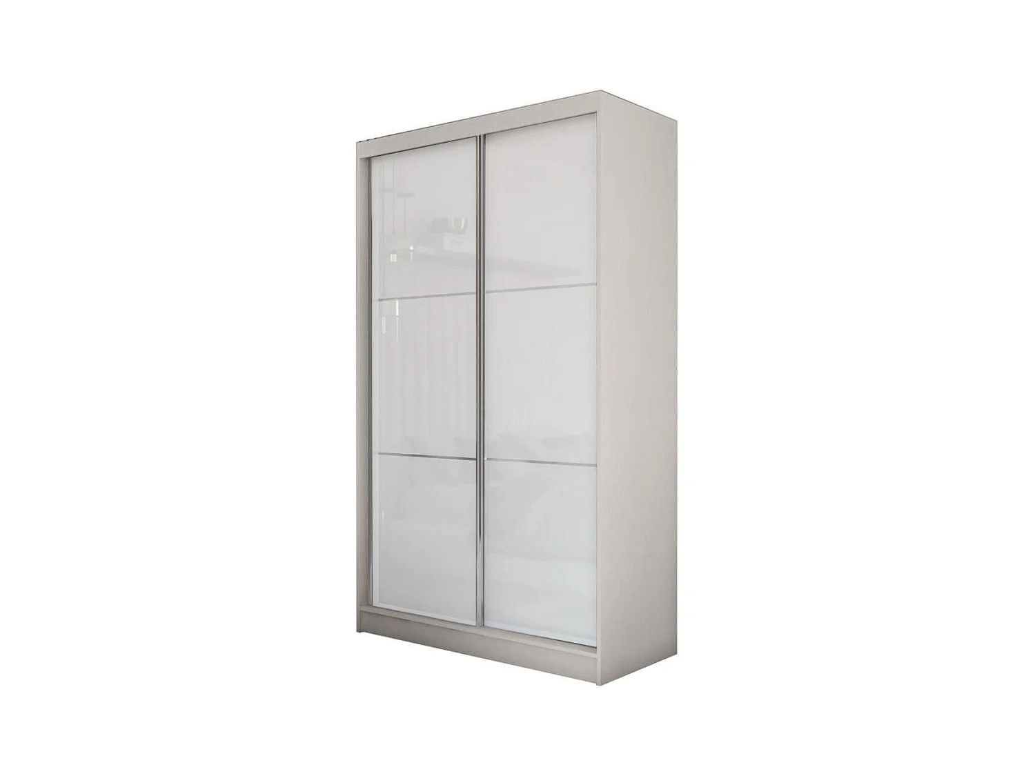 Hangkast Viva II 120/216/61 kasjmier met Lacobel-glas en laden