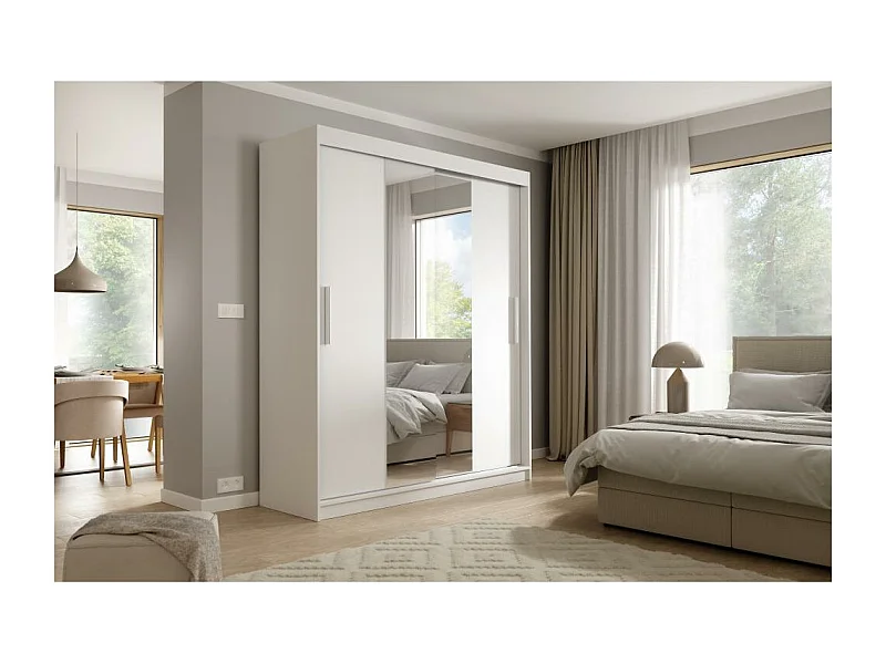 Hangkast Katrina wit 180/215,5/59 cm 2-deurs