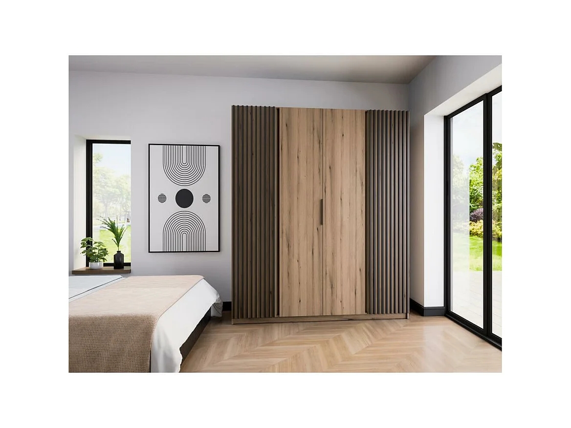 ARMOIRE À PORTES TROIS Kaya 200/62/239 4 portes avec lamelles