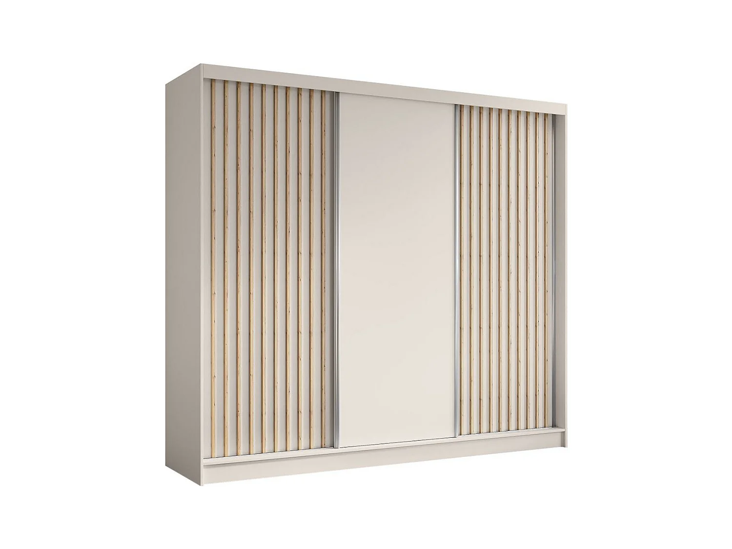 SCHWEBETÜRENSCHRANK Helios 240/216/61 kaschmir mit Schubladeneinsätze