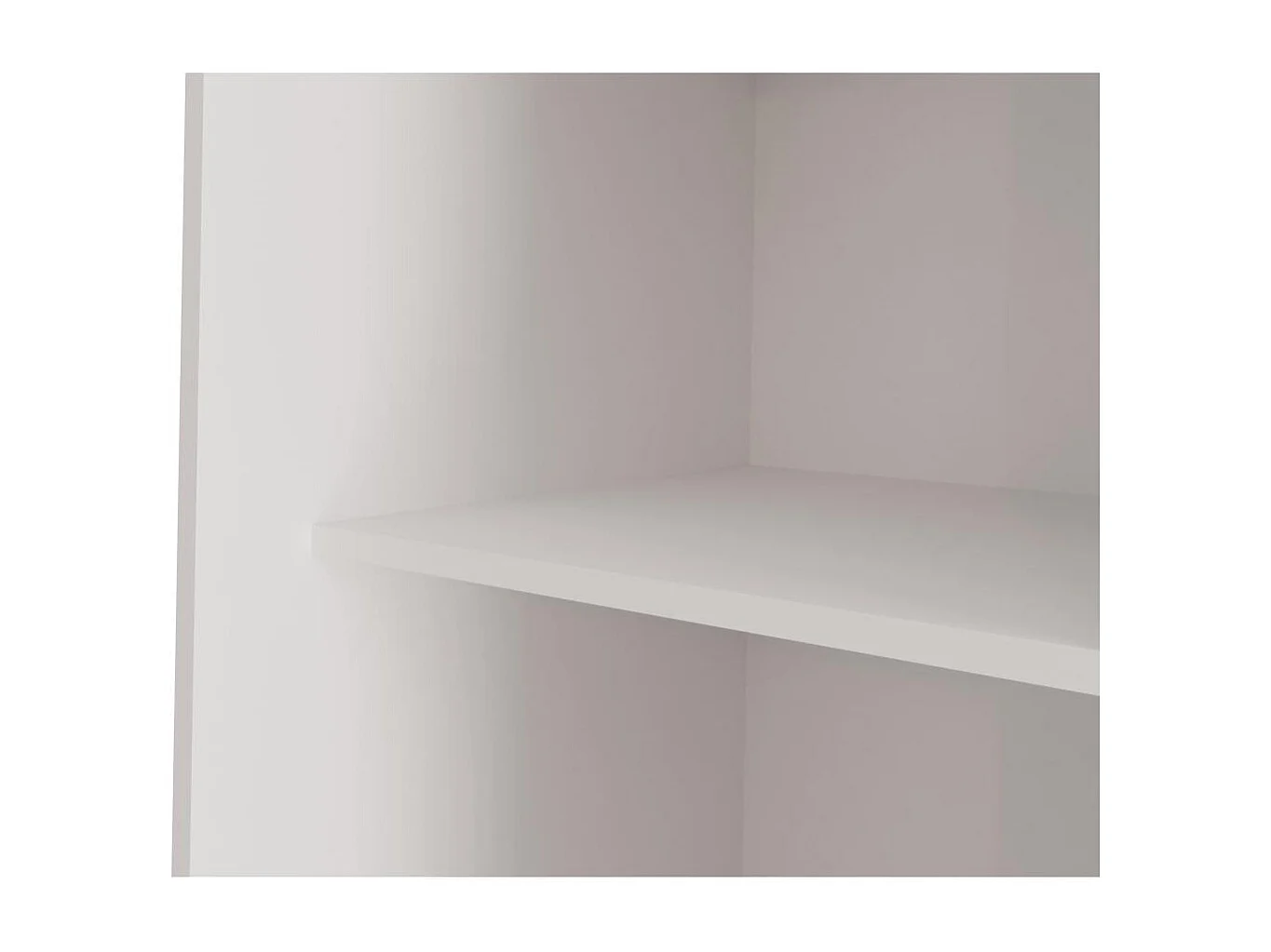 ARMOIRE A PORTES FERMÉES Debra 150/216/61 blanc avec miroir